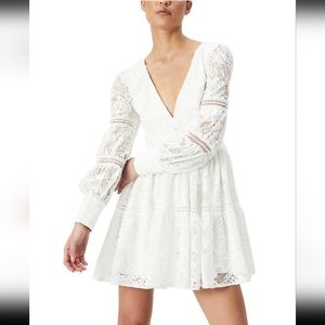 Bardot White lace dress